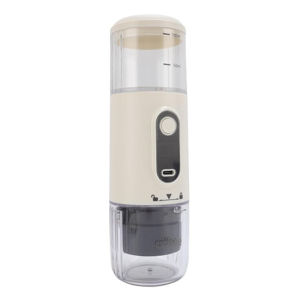 Portable Coffee Machine Compatible Ground Coffee Rechargeable Travel Capsule Coffee Maker for Outdoor Car Camping