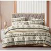 350TC Glace Cotton Wedding Comforter Set Double Bed King Size with 1 Bedsheet Flat and 2 Pillow Covers AC Duvet II 4 Pc