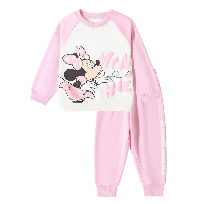 Disney Baby Girls' Anti-Bacterial Casual Tracksuit Set