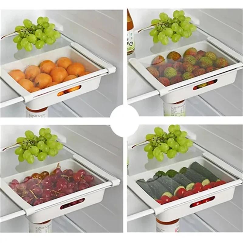 Household Pull-out Refrigerator Egg Preservation Box Drawer Style Fruit And Vegetable Storage Box Hangingrefrigeration Boxes