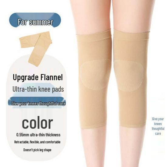 Summer Lightweight Windproof Nylon Knee Pads for Elderly: Air-Conditioned Room Warmers