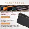 Japanese Product Kameido Leather Slim Pen Case Large Capacity Simple Design for Men