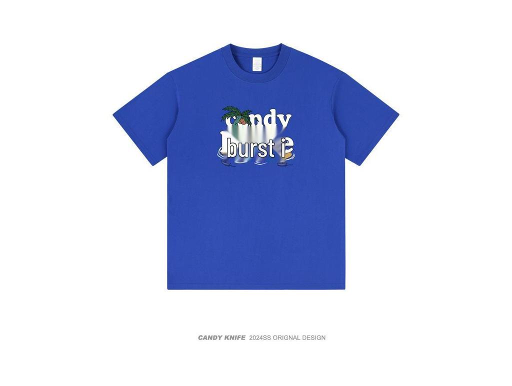 Summer Cartoon Print Chic Short Sleeve T-Shirt for Men & Women - Pure Cotton, Loose Fit