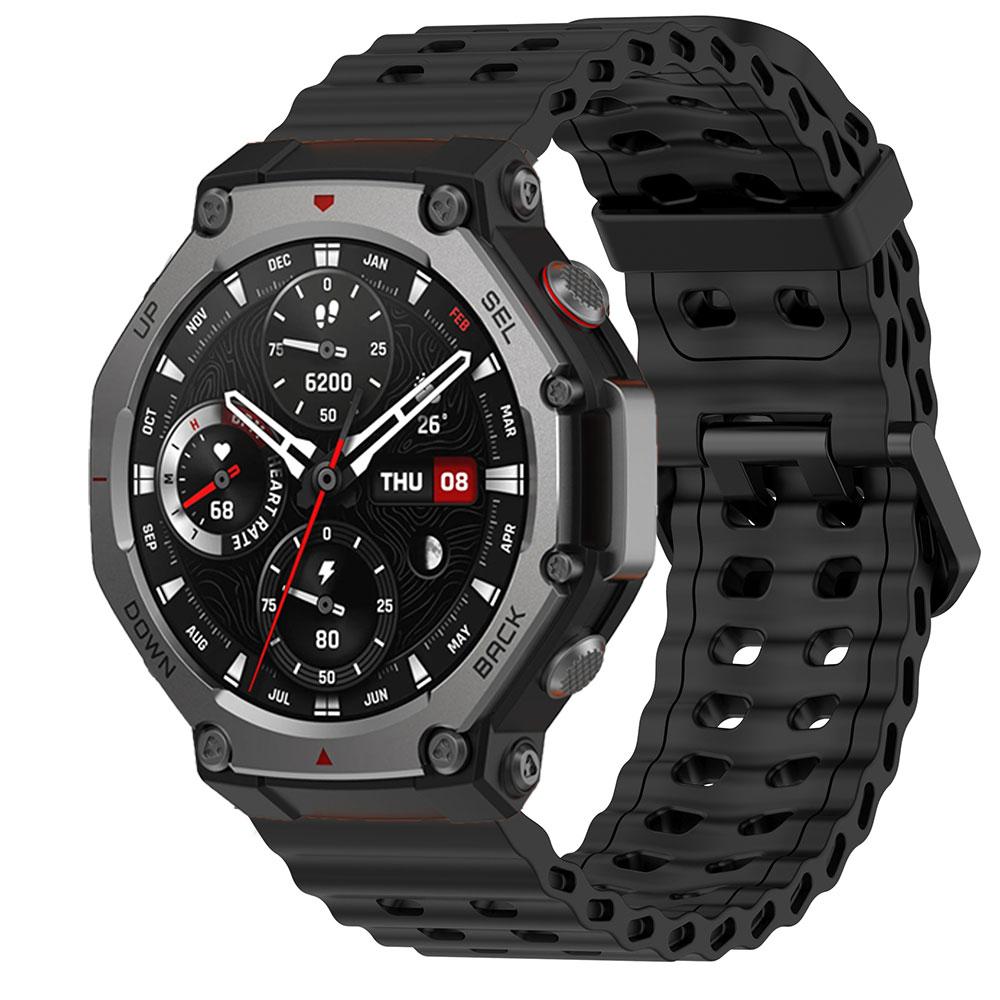 For Amazfit T-rex3 Silicone Band Metal Connector Watchband For Amazfit T Rex3 Strap Sport Smartwatch Accessories Wristband