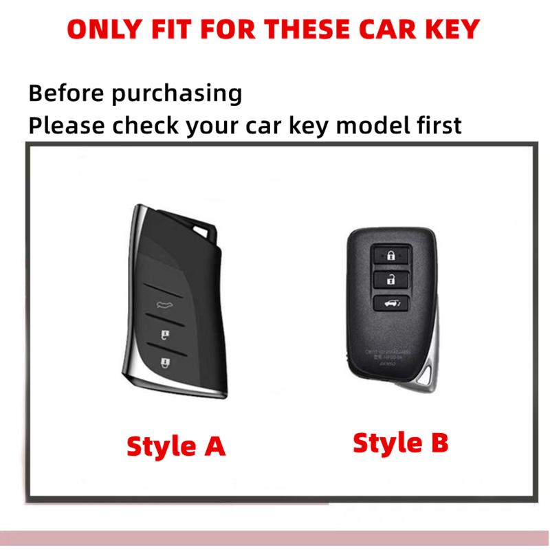 TPU Car Key Case Remote Cover Shell Holder Chain Protector Fob For Lexus ES200 ES300h LS500h NX260 NX350h RX350h RX500h LC500h