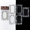 20 pcs/lot Hollow Frame Series Stickers Decorative collage Scrapbooking Diary Album Stationery Sticker hand made Craft Supplies
