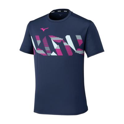 Table Tennis Game Short JTTA Dress Navy Shirt, Sleeve, Certified, Moisture-Wicking, Quick-Drying, Unisex, 82JAC111,