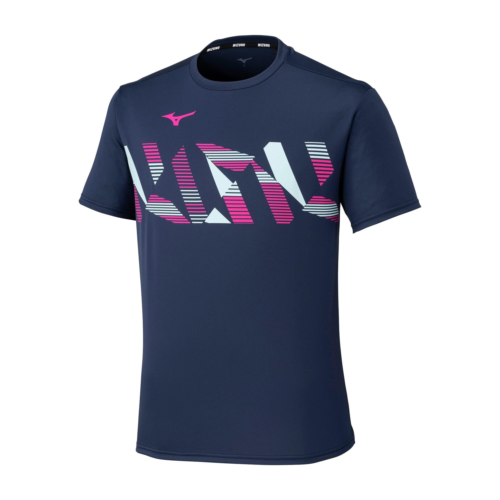 

Mizuno Table Tennis Game Short JTTA Dress Navy Shirt, Sleeve, Certified, Moisture-Wicking, Quick-Drying, Unisex, 82JAC111,