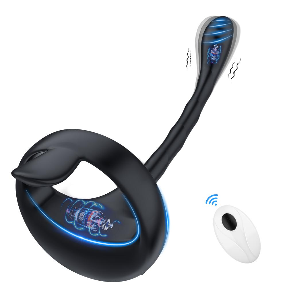 APP Bluetooth Prostate Vibrator Testicle Massage Anal Butt Plug Cock Penis Ring Male Masturbator Cocking Sex Toy for Men Sextoy