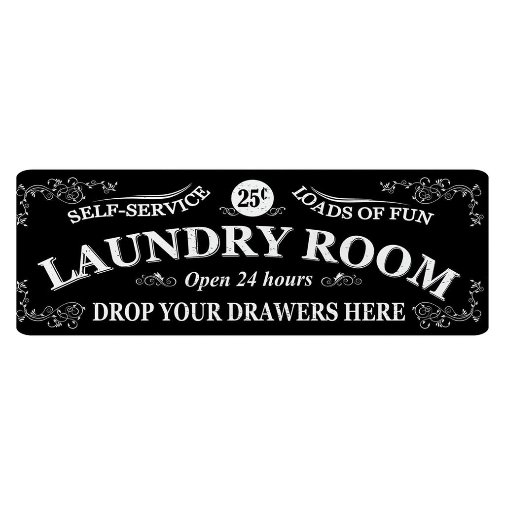 Laundry Room Rug Runner Non-slip Backing Super Soft Water Absorption Ultra-thick Laundry Mat Room Decor
