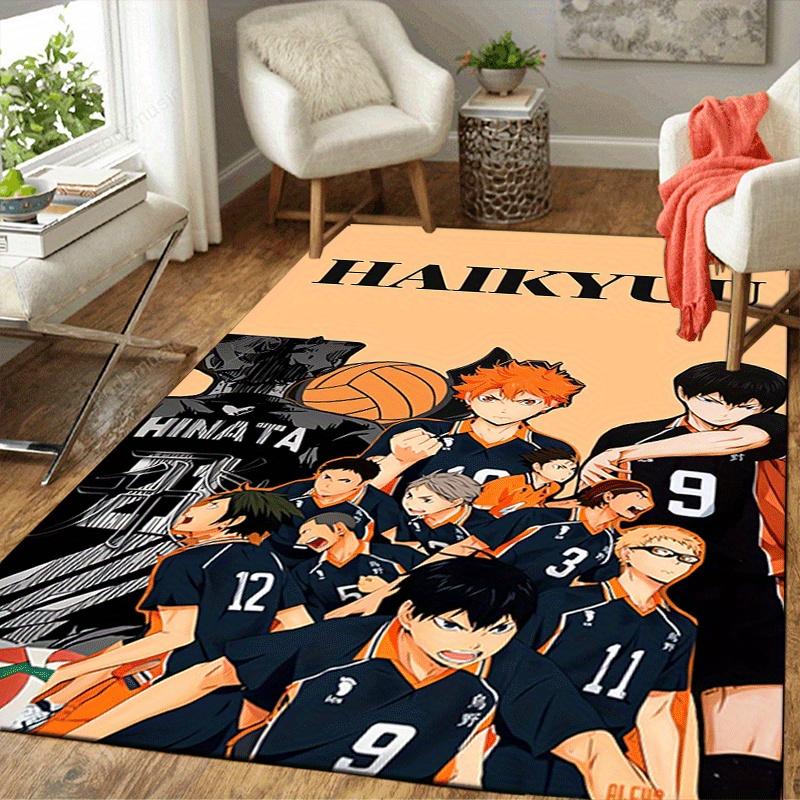 1pc Haikyu!! Pattern Area Rug, Anti slip Non Shedding Stain Resistant Carpet