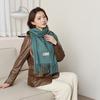 Cashmere Scarf Shawl High End New Wool Scarf Women's Winter Thickened Solid Color Scarf for Men