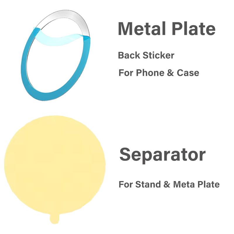 Mobile Phone Strong Magnetic Holder for Magsafe The Wall Ring Magnet Stand with Metal Plate Sticker Bracket for iPhone 17 16 15