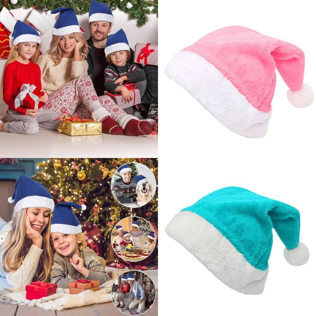 Christmas Santa Hat With Plush Fabric For Holiday Parties And Festive Events