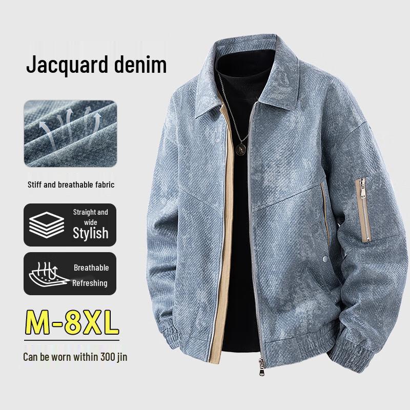 Men's Casual Loose Fit Denim Jacket
