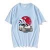 JDM Rennwagen Druck T-Shirt Baumwolle Hohe Qualität Weiches T-Shirt Japanischer Mode Stil Streetwear T-Shirts Kurzarm Herren Tops