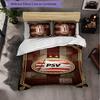 PSV Eindhoven FC Themed Bedding 3Pcs Duvet Cover Set Decorative Bed Linen For Teen Room Home Decoration