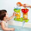 Duckling water play windmill toy with three strong suction cups, a good companion for babies to play in the bathroom