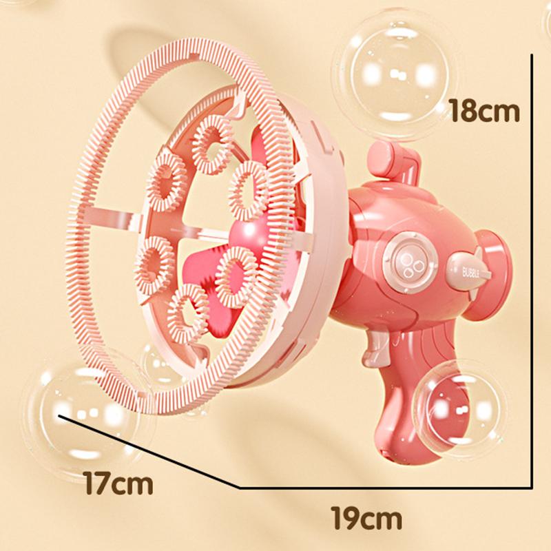 Bubbles Machine Electric Bubble Gun Double Layer Bubble Kids Toy Automatic Soap Blower Outdoor Party Games Children Toys Gifts