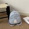 Schoolbag trendy new fashion casual women's bag texture simple niche design backpack 1011 summer backpack
