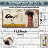 Car License Plate Metal Wall Decor 15x30cm