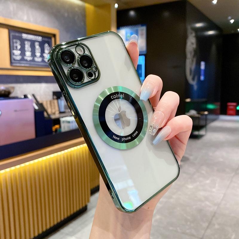 Luxury Magsafe Wireless Charge Hard PC Case Transparent For iPhone 14 13 12 11 Pro Max 7 8 Plus X Xs XR Max Magnetic Cases Cover