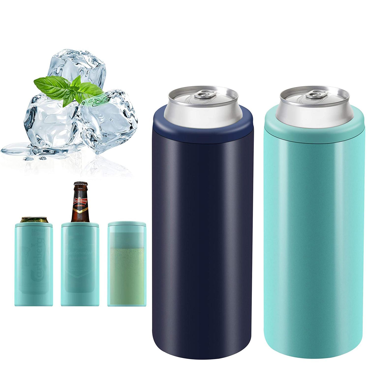 

2020 Новый 12oz Тощий может кулер изолированных нержавеющей стали Slim Can Cooler