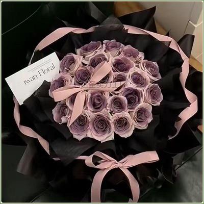 Plum Scented Soap Flowers Bouquet: Eternal Gift for Valentine's, Qixi, or Birthday