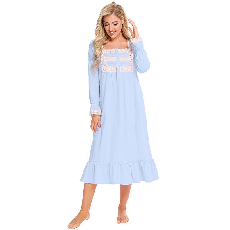 Dames Comfortabele Elegante Jurk met Lange Mouwen Casual Ademend Halloweenfeest Homewear