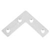 50 peças Placa de Canto em L de Aço Inoxidável Conector Conexões para Móveis Conectores (80 mm)