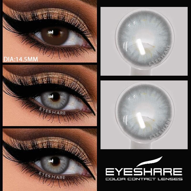 1 Pair Colored Pupils for Gray Color Eyes Green Color Contact Lenses Cosmetics Natural Blue Lenses for Makeup Yearly