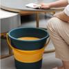 One 5L Folding Bucket for Camping, Fishing, and Travel Portable and Easy To Store Suitable for Car Washing and Cleaning Supplies