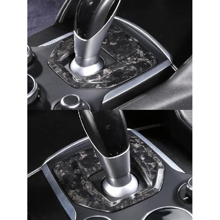 For Alfa Romeo Giulia 2017-2019 Real Carbon Fiber Car Center Console Gear Shift Panel Cover Trim Car Interior Accessories