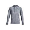 Project Rock Rival Lock Up Logo Printed Training Hoodie Men Hoodies Gray 1366724-035