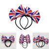 Union Jack Bow Tie Headband Hairband For Patriotic Celebrations And Platinum Jubilee Unisex