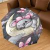 1PC Koala Moon Umbrella-8-Rib Reinforced Portable Folding Travel Suitable for All Seasons Outdoor Daily Use-Z0495
