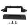 Black Double Sided Door Pull Metal Alloy Cabinet Door Handle Barn Door Pull Handle  Farmhouse