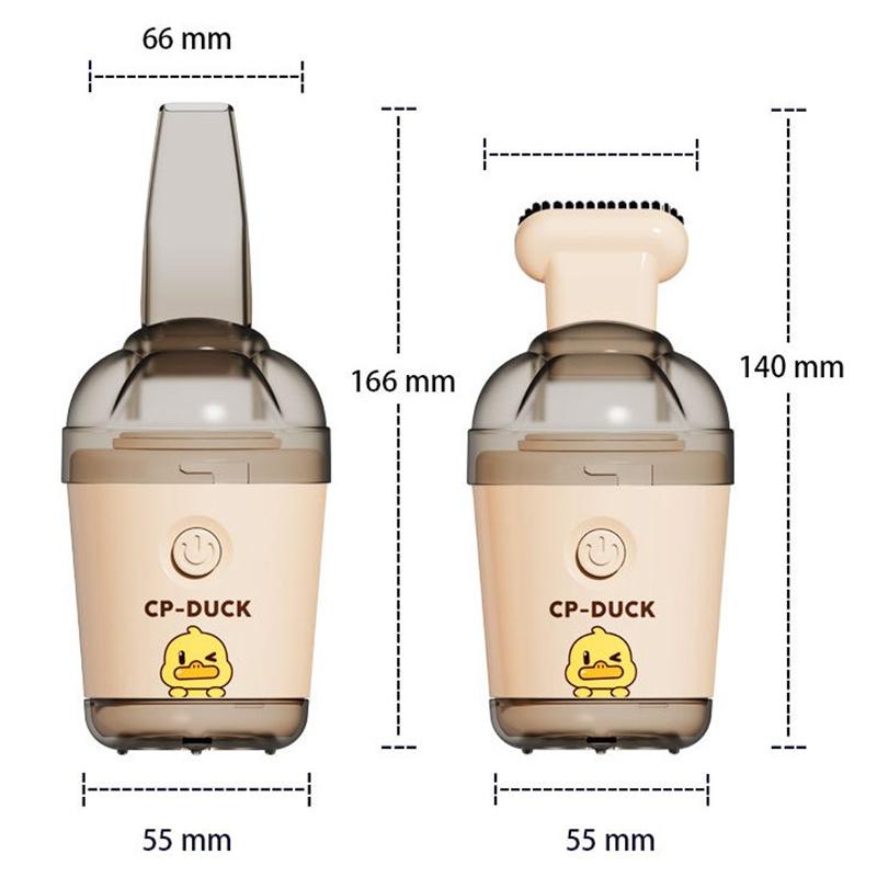 Yellow Duck Desktop Small Vacuum Cleaner Wireless Rechargeable Mini Small Household Electric Handheld Portable Cleaner