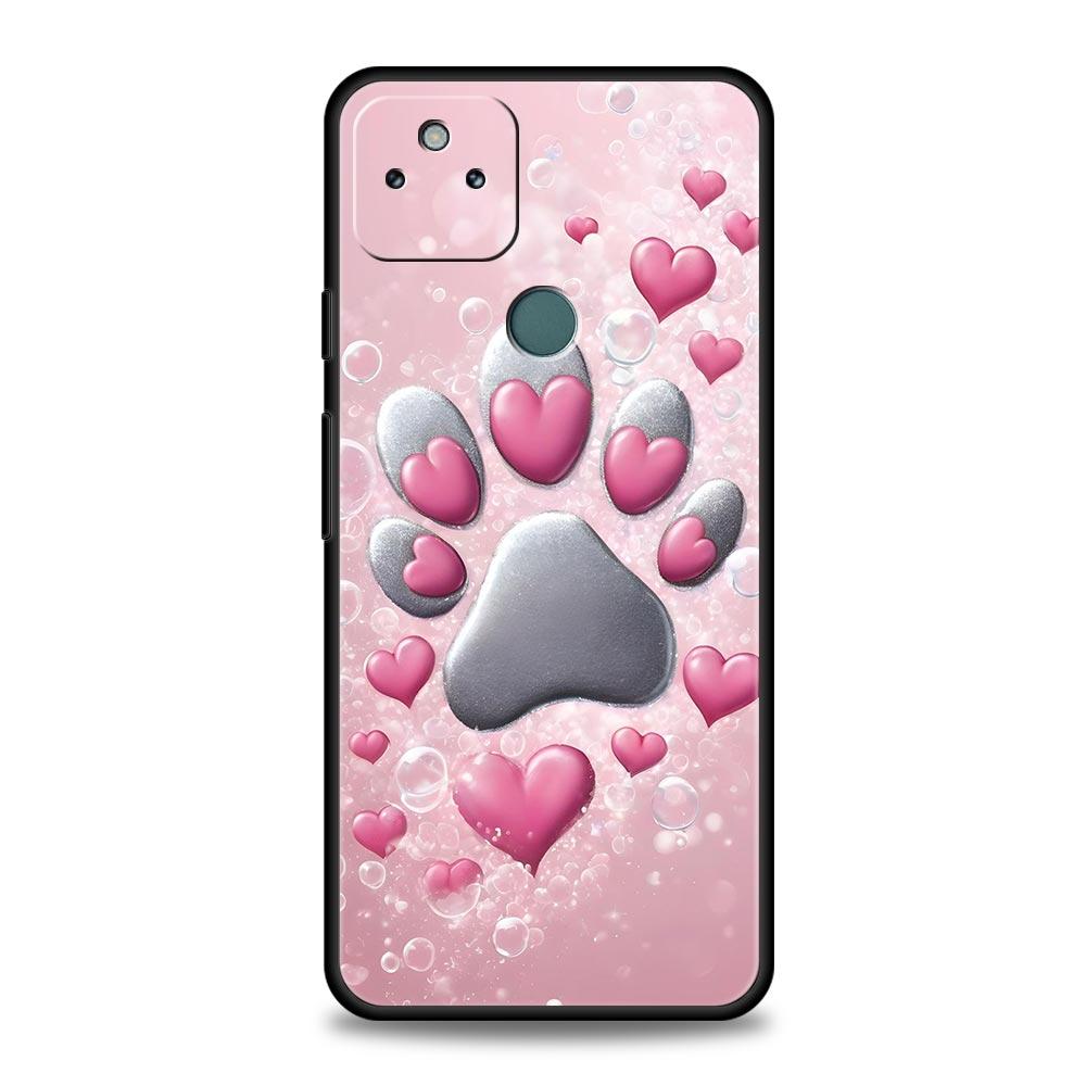 Og Pfotenabdruck Ästhetik Handyhülle Cover für Google Pixel 10 9 8 7 6 9A 8A 7A 6A Pro Stoßfest Weiches TPU 9 Pro XL Hülle Capas