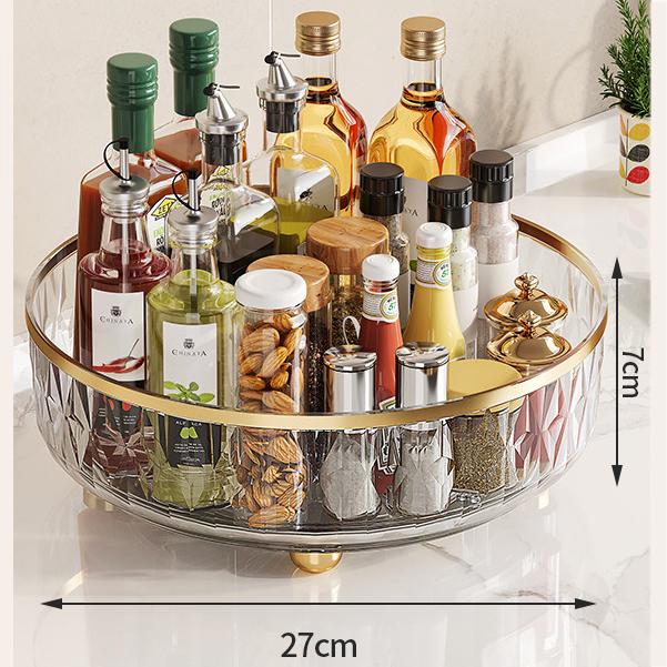 Органайзер для вращающегося стола Lazy Susan, вращающийся органайзер для шкафа, кухни, кладовой, обеденного стола, столешницы, туалетного столика, вращающийся контейнер для хранения продуктов