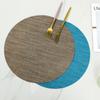Europese 11cm ronde pvc placemat bamboe patroon huisisolatie westerse eettafelmat hotel teslin placemat onderzetter