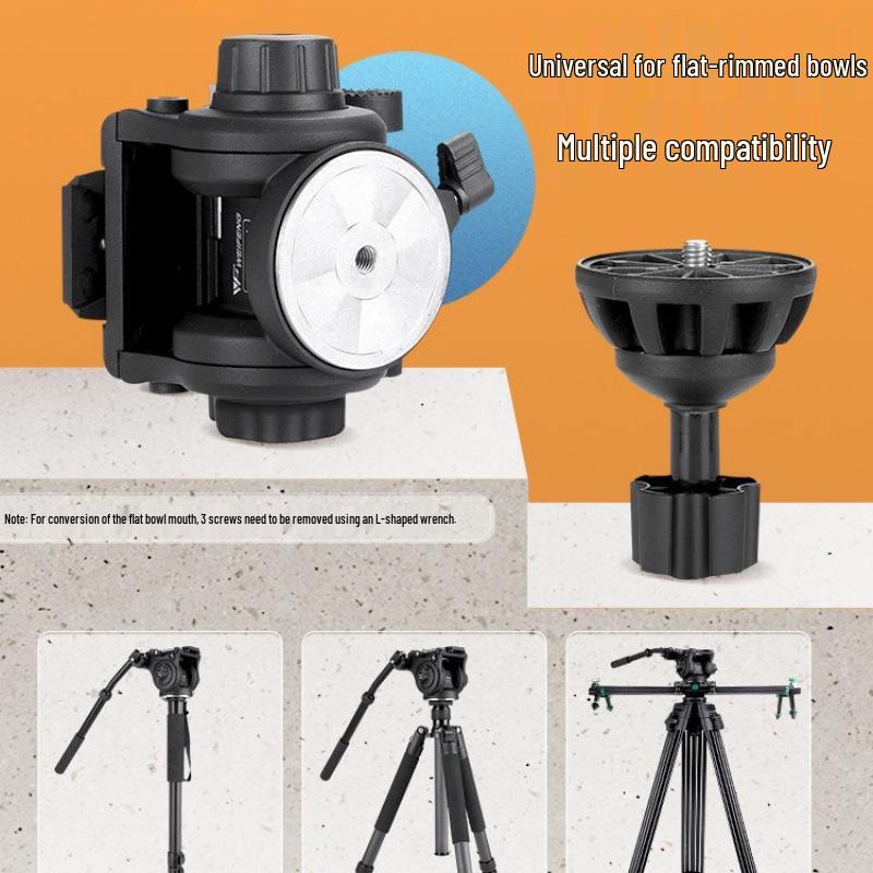 Weifeng 617 Portable 1.85m Hydraulic Tripod for DSLR and Large Film Photography