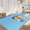 Alfombra de Cocina Animada Infantil B-Bluey Decoración Habitación Infantil Dormitorio Balcón Antideslizante Felpudo Sala de Estar Alfombra