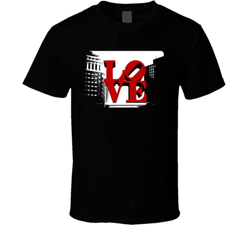 Philadelphia Love Park Cool Statue T Shirt S