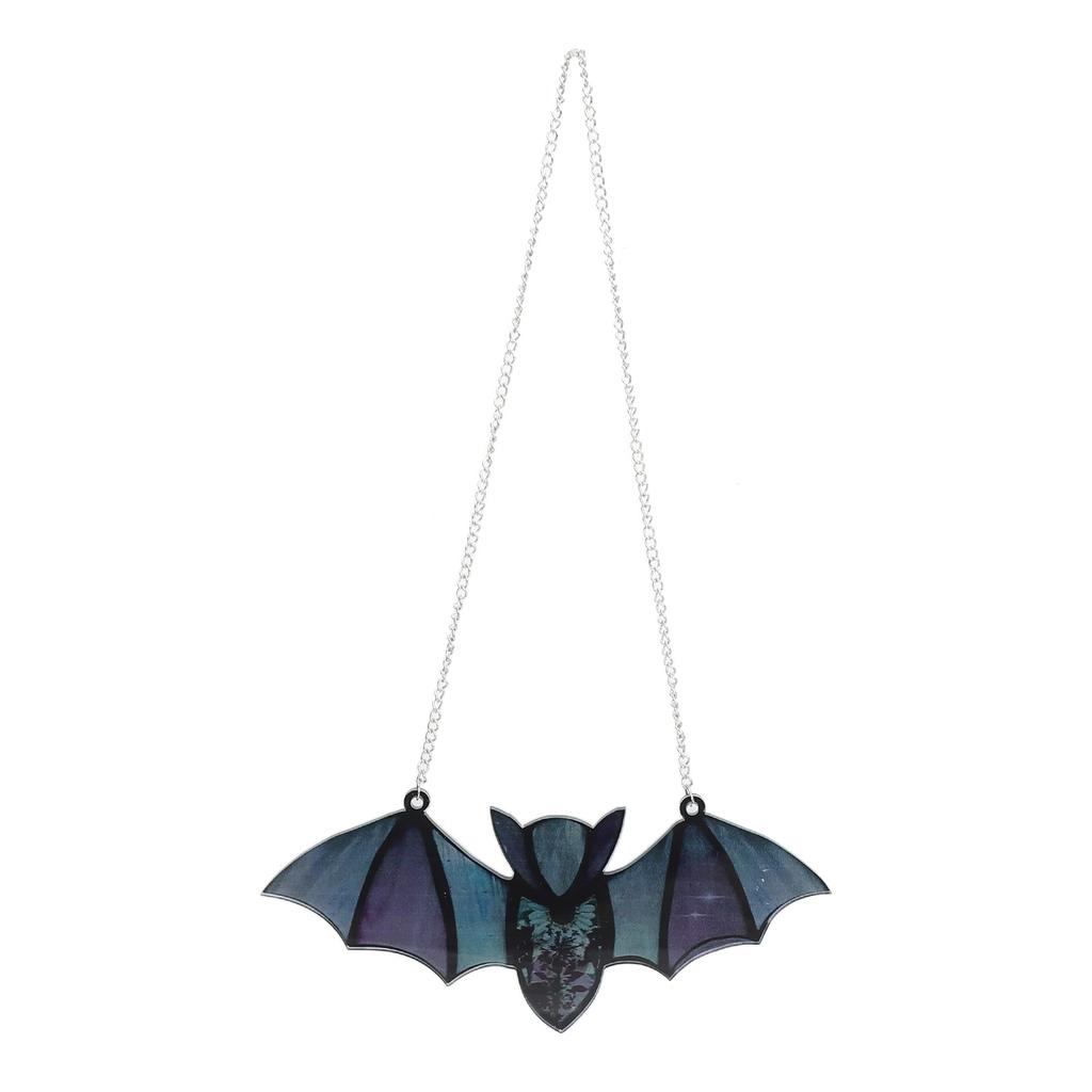 Halloween Bat Hanging Ornament Acrylic Bats Suncatcher Decorations Horrible Animal Acrylic Glass Window Art Wall Decor