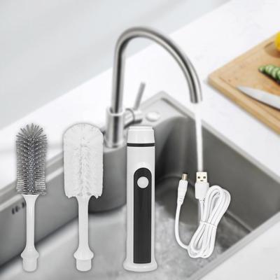 Milk Bottle Brush Electric Cup Washing Cleaner Tool Feeding Scrubber for Coffee