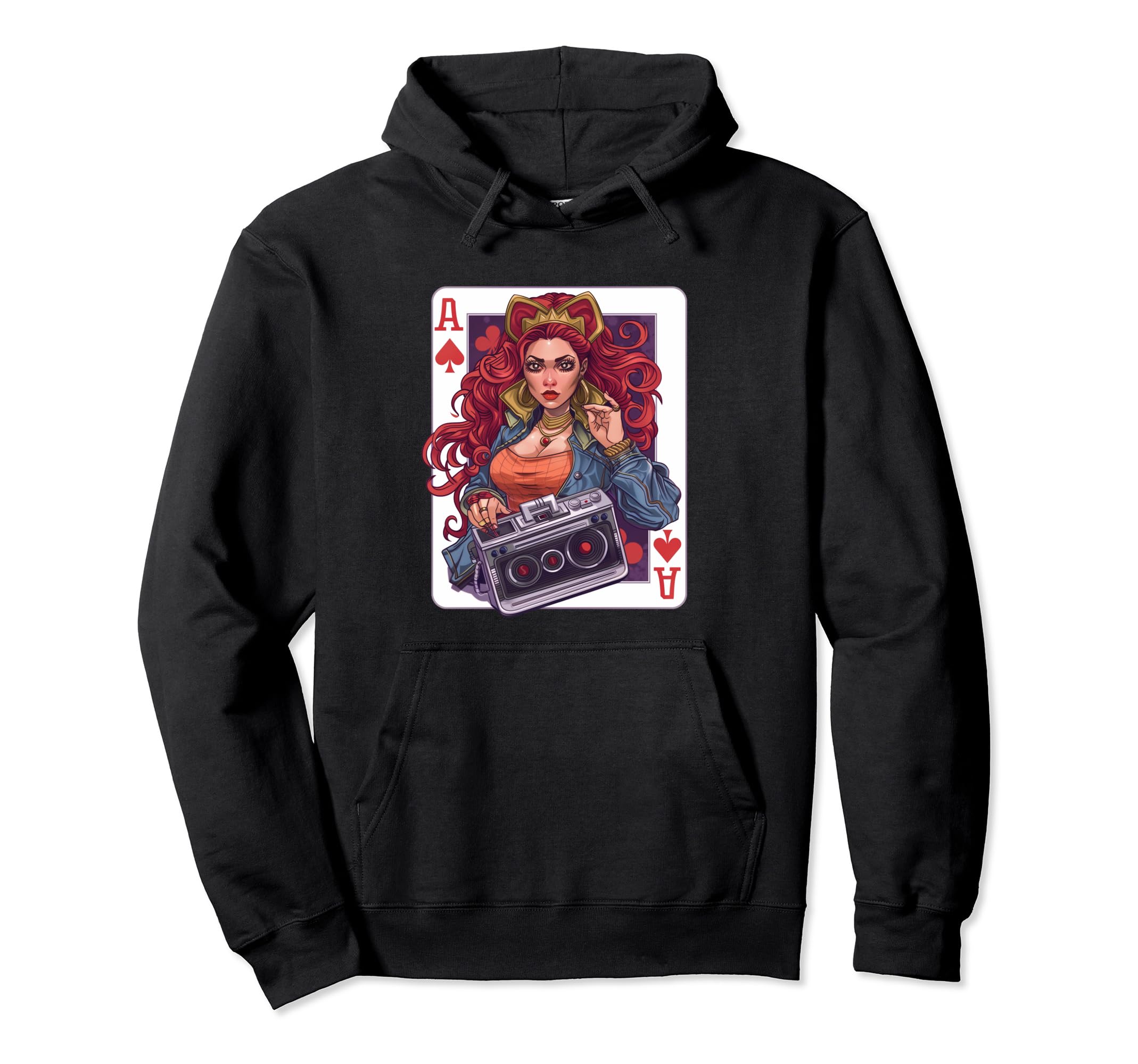 

Ace Vixen Spades Card Game Queen Hoodie