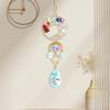 Tree of Life Faux Crystal Suncatcher, Colorful Prism Drop Pendant, Window Hanging Rainbow Maker Ornament for Indoor Outdoor Decor