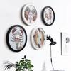 Wooden Round Picture Frames Wall Mounted Round Photo Frame Murale Wall Hanging Picture Holder