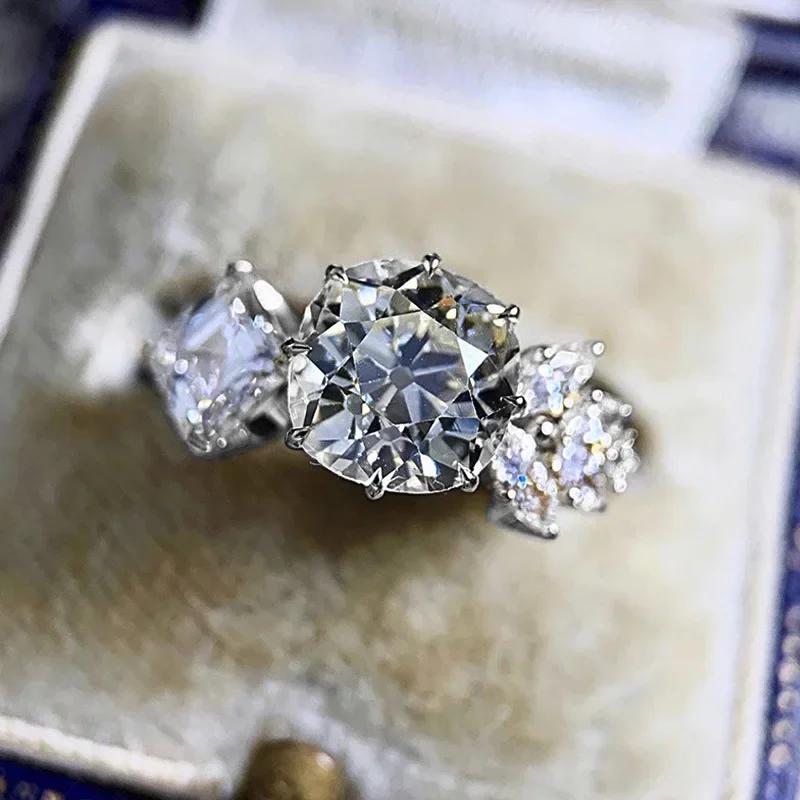 Fashion Versatile Cubic Zirconia Ring For Women Simple Stylish Wedding Bride Accessory Party Jewelry Drop Shipping